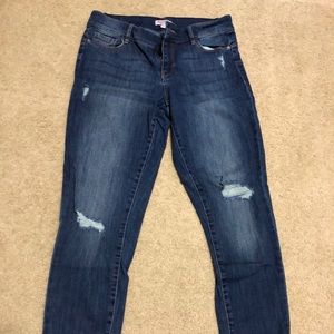 Women's Juicy Couture Ripped Ankle Jeans